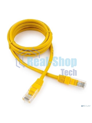 Патч-корд UTP Cablexpert cat.5e, 1.5м, литой, многожильный, желтый