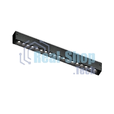 Светильник светодиодный трековый для шинопровода Magnetic Ambrella light GL1730 BK черный IP20 15W 4200K 220V 24° 342*25*42 (Без ПДУ)