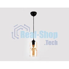 Светильник подвесной TR3555 BK/TI черный/янтарь E27 max 40W D110*1200