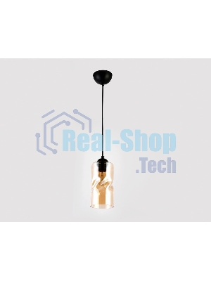 Светильник подвесной TR3555 BK/TI черный/янтарь E27 max 40W D110*1200