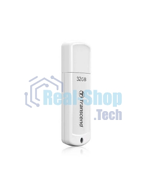 Флешка USB Transcend JetFlash 370 (TS32GJF370), 32Gb, USB 2.0, R/W 12/5, белый