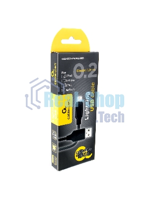 Кабель Cablexpert для Apple CCB-USB-AMAPO2-1MB, AM/Lightning, издание Classic 0.2, 1м, черный, блистер