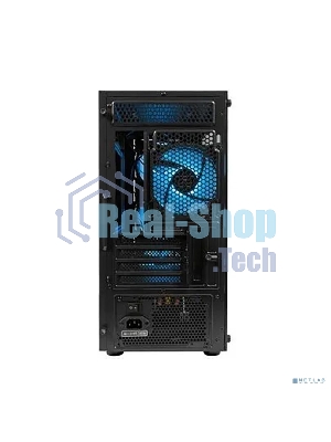 Компьютерный корпус Minitower mATX Eurocase 00-01003411 M205 4ARGb черный без БП закаленное стекло USB 3.0