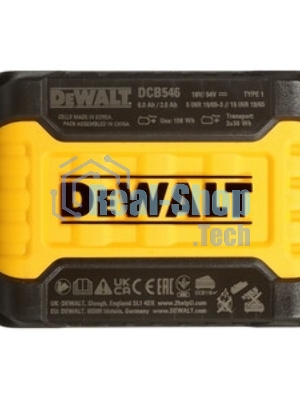 Аккумулятор DEWALT DCB546-XJ 6Ач li-ion flexvolt