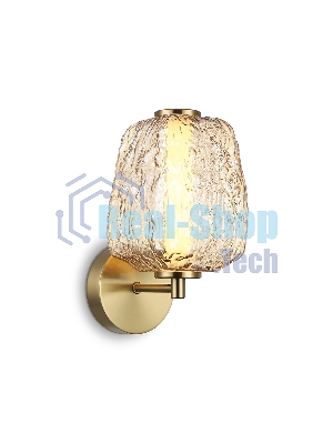 Настенный светодиодный светильник Ambrella light LH30108 SB/TI бронза/янтарь 8W 3000K 140*190*285