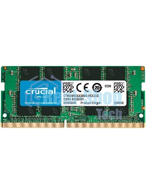 Оперативная память Crucial, DDR4, 16GB (1x16 GB), 3200 MHz, CL22, SO-DIMM