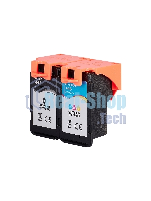 Набор струйных картриджей Sakura 8283B004 (445 Black/ 446 Color) для Canon, мультипак, 8/9 мл., 180 к.