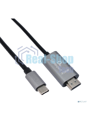 Кабель-переходник Cablexpert CCB-A-CM-HDMI-1.8M с Type-C на HDMI v2.0, Mobile, 1.8м, черный, корбка