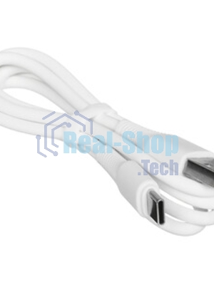 Кабель USB 2.0 HOCO X25, AM/Type-C, белый, 1м
