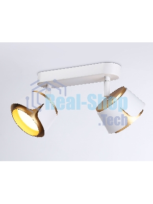 Светильник Ambrella light TN71229/2 WH/GD белый/золото GX53/2 220*100*147