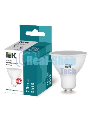 Лампа cветодиодная IEK LLE-PAR16-7-230-40-GU10 ECO PAR16 софит 7Вт 230В 4000К GU10