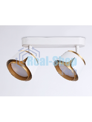 Светильник Ambrella light TN71229/2 WH/GD белый/золото GX53/2 220*100*147