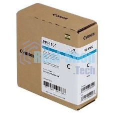 Картридж струйный Canon PFI-110 C 2365C001 голубой (160мл) для Canon TX-2000/TX-3000/TX-4000