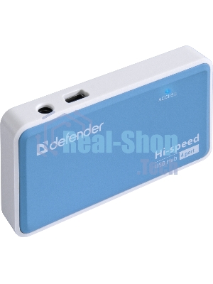 Концентратор USB Defender Quadro Power, USB, адаптер/через USB, блок питания