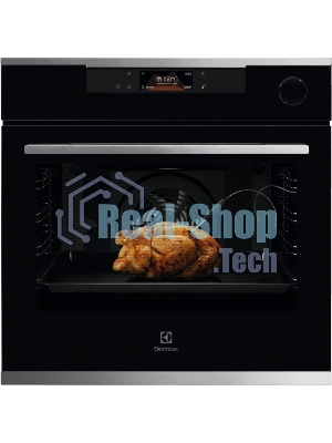 Духовой шкаф Electrolux с паром SteamCrisp, основной цвет - нержавеющая сталь, сенсорное управление, цветной ЖК-дисплей, электронное регулирование времени и температуры, будильник, таймер отключения, отложенный старт, хромированные направляющие из нержавеющей стали Easy Entry , телескопические направляющие FlexiRunners (1 ур) с изменением высоты установки, 3 стекла, пиролитическая очистка, термощуп, плавное закрытие дверцы SoftClosing, Италия