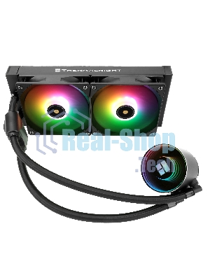 Водяное охлаждение для процессора Thermalright Frozen Notte 240 черный ARGB V2 (240мм, Black, ARGB/ Fans: 2x120мм, 72.37CFM, 27.7dBA, 2000RPM/ Pump height 54мм, 28dBA, 5300RPM, Rad thickness 27мм/ S: 1200, 1700, 1851, 2011, 2066, 115X, AM2, AM2+, AM3, AM3+, AM4, AM5, FM1, FM2, FM2+)