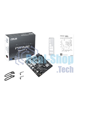 Материнская плата ASUS PRIME B860M-K, LGA 1851, Intel B860, 2xDDR5, 4xSATA, 2xM.2, 1xPCIe 4.0 x16, 2xPCIe 4.0 x1, 1xHDMI, 1xDP, 1x 2.5Gb LAN, 1xUSB-A 10Gbps, 3xUSB-A 5Gbps, 3xUSB-A 2.0, 3x3.5 мм, 7.1, mATX