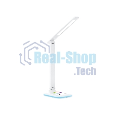 Светодиодная настольная лампа с RGB подсветкой Ambrella light DE530 WH белый LED 3000-6400K+RGB 8W
