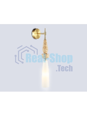Настенный светильник Ambrella light LH75369 GD/WH золото/белый G9 max 28W 70*150*560