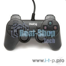 Геймпад Dialog Action GP-A11, черный, вибрация, 12 кнопок, USB