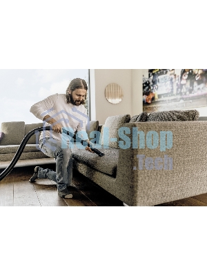 Хозяйственный пылесос Karcher WD 2 Plus V-12/6/18/C желтый, 1000 Вт, уборка сухая/влажная, пылесборник мешок/контейнер, 12 л