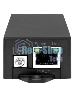 Преобразователь PoE af/at (48V) в Passive PoE (24V). Вход: коннектор RJ45 IEEE 802.3af/at/Passive PoE (37V-57V) или разъем DC 48В(2.1x5.5); Выход: Разъем RJ45 (Passive PoE 24VDC; 4,5(+); 7,8(-). Преобразователь используется для подключения 24V Passive PoE оборудования к стандартным PoE источникам. Размеры (ШхВхГ): 101 x 25 x 41 мм. Рабочая температура: -25...+60°C.