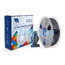 Филамент NVPrint Silk PLA+ Black/Blue для 3D печати диаметр 1.75мм длина 330 метров масса 1 кг