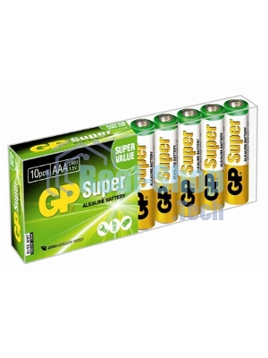 Батарея GP Super Alkaline 24A/IVI-2CR10 AAA (10шт) блистер