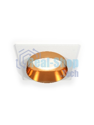 Комплект встраиваемого светильника Ambrella light XC6520024 SWH/PYG белый песок/золото желтое полированное MR16 GU5.3 (C6520, N6134)