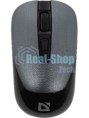 Мышь беспроводная Defender Wave MM-995 серебристый, 1600 dpi, радиоканал, USB, кнопки - 4