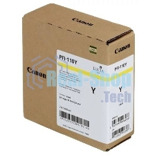 Картридж струйный Canon PFI-110 Y 2367C001 желтый (160мл) для Canon TX-2000/TX-3000/TX-4000