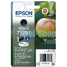 Картридж струйный Epson T1291 (C13T12914012/C13T12914011/C13T12914010) черный (11.2 мл) для SX420W/SX425W/SX525WD/SX620FW/BX305FV/BX305F/BX320FW/BX525WD/BX625FWD