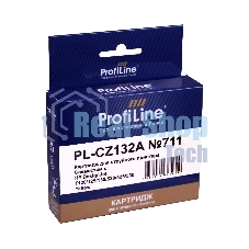 Картридж струйный ProfiLine PL-CZ132A №711 для принтеров HP DESIGNJET T120/T520 Yellow