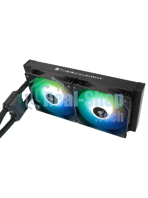Водяное охлаждение для процессора Thermalright Frozen Notte 240 черный ARGB V2 (240мм, Black, ARGB/ Fans: 2x120мм, 72.37CFM, 27.7dBA, 2000RPM/ Pump height 54мм, 28dBA, 5300RPM, Rad thickness 27мм/ S: 1200, 1700, 1851, 2011, 2066, 115X, AM2, AM2+, AM3, AM3+, AM4, AM5, FM1, FM2, FM2+)