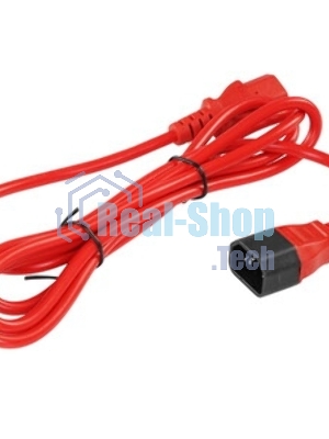 Кабель питания Cablexpert PC-189-1-1, 1.8м, C14- C19, 3x1кв.мм, черный, с заземлением