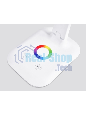 Светодиодная настольная лампа с RGB подсветкой Ambrella light DE530 WH белый LED 3000-6400K+RGB 8W