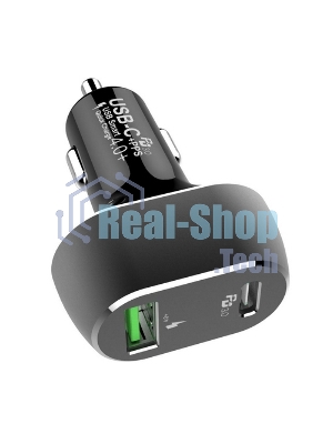 Автомобильное ЗУ ACD 63Вт, 2xUSB 1PD+1QC, 3.6~20В/3А RTL