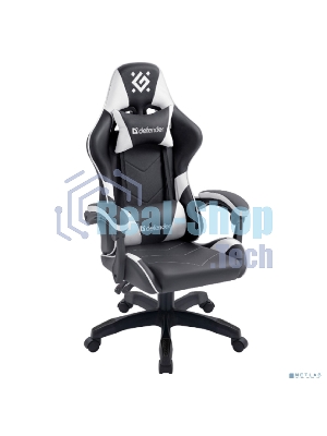 Кресло игровое Defender Companion черный/белый, класс 3, металл, PU