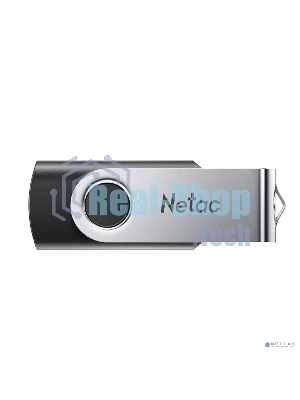 Флешка USB Netac U505 (NT03U505N-004G-20BK), 4Gb, USB 2.0, R/W 70/30, черный/серебристый