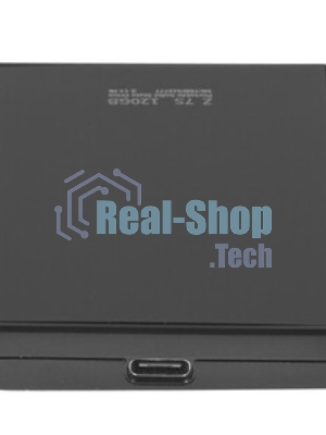 Внешний SSD Netac Z7S, 120 Gb, USB 3.2 Gen 2 Type-C, R/W 550/480, черный