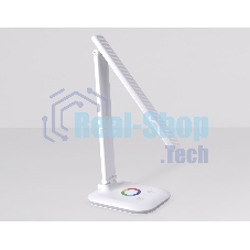 Светодиодная настольная лампа с RGB подсветкой Ambrella light DE530 WH белый LED 3000-6400K+RGB 8W
