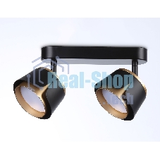 Светильник Ambrella light TN71231/2 BK/GD черный/золото GX53/2 220*100*147