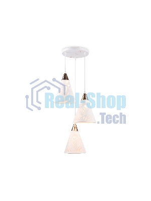 Светильник Ambrella light TR8433/3 WH/FGD белый/золото E27/3 max 40W D360*800