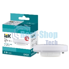 Лампа светодиодная IEK LLE-T80-8-230-40-GX53 ECO T75 таблетка 8Вт 230В 4000К GX53