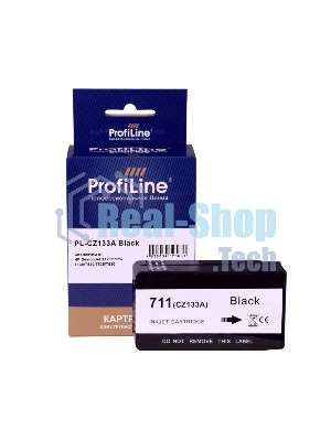Картридж струйный ProfiLine PL-CZ133A №711 для принтеров HP DESIGNJET T120/T520 Black пигмент