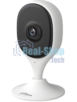 Компактная IP-видеокамера Dahua DH-IPC-C3AP-0280B с Wi-Fi 2.4ГГц 3Мп, 1/3.2” CMOS, объектив 2.8мм, обнаружение людей, ИК 10м, микрофон, динамик