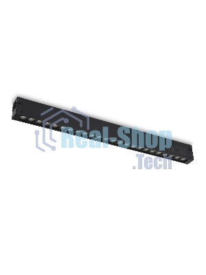 Светильник светодиодный трековый для шинопровода Magnetic Ambrella light GL1740 BK черный IP20 24W 4200K 220V 24° 455*25*42 (Без ПДУ)