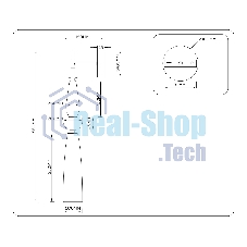 Настенный светильник Ambrella light LH75369 GD/WH золото/белый G9 max 28W 70*150*560