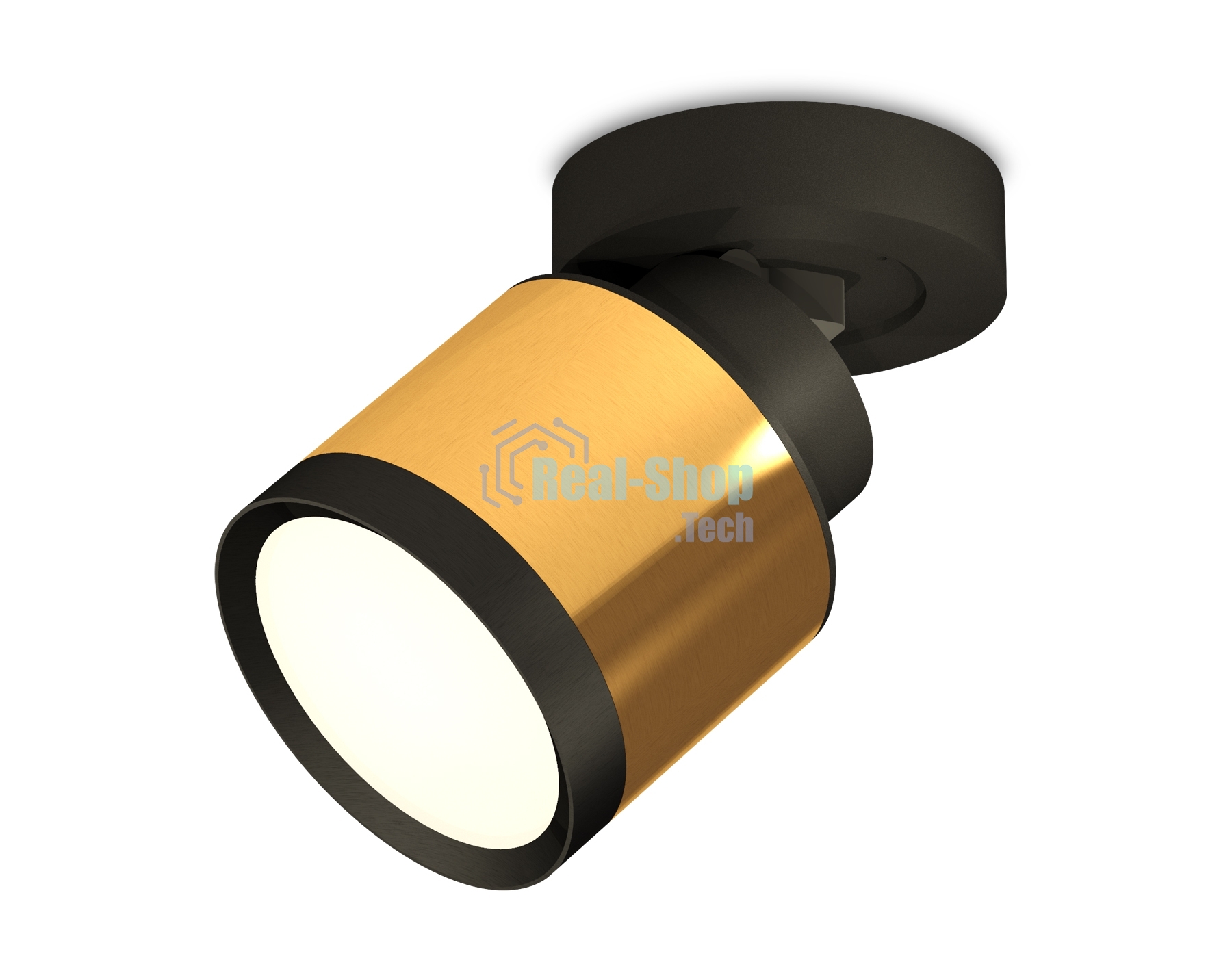Светильник Ambrella Light XM8121001 PYG/SBK/PBK золото желтое полированное/черный песок/черный полированный GX53