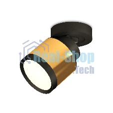 Светильник Ambrella Light XM8121001 PYG/SBK/PBK золото желтое полированное/черный песок/черный полированный GX53